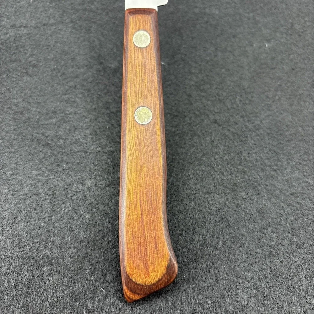 Vintage Flint‎ Vanadium Serrated Slicing or Bread Knife Stainless USA Made 14 in